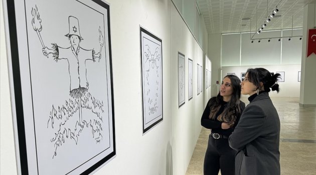 Tekirdağ'da "Kutsal Kudüs ile Yareli Filistin'e Uzanan Kırk Çizgi" sergisi açıldı