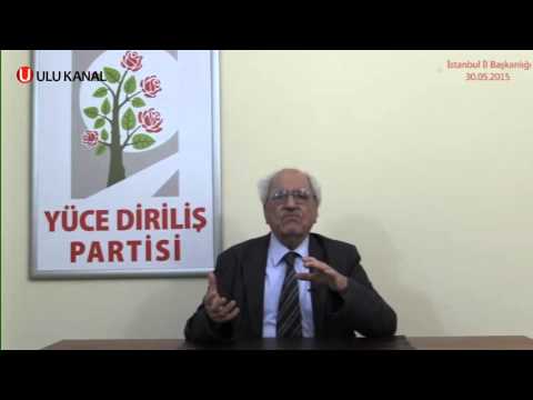 SEZAİ KARAKOÇ - DİRİLİŞ HAREKETİ YALANCI BÜYÜMEYİ REDDEDER. BİR YERE DAYANANLAR ÇÖKMÜŞTÜR. TAVİZİN SONU YOKTUR.